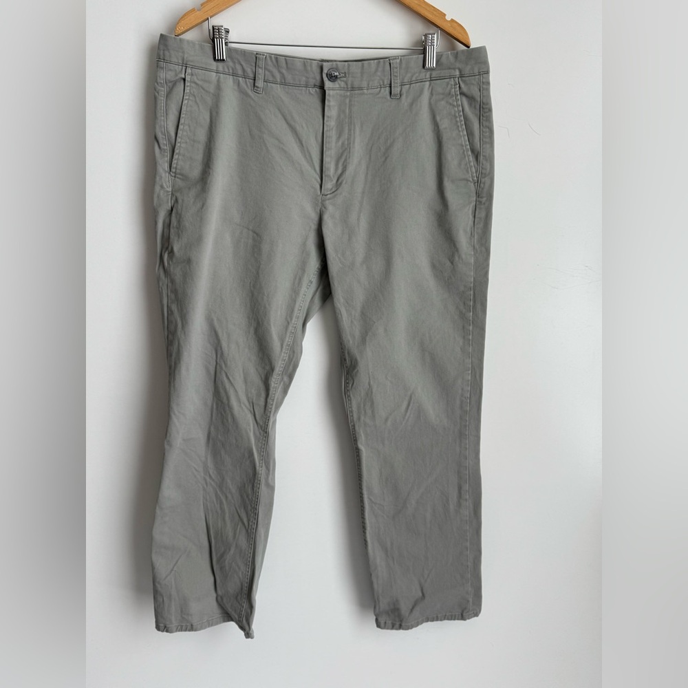 Hawker Rye Gray Blue Dress Pant Chino 38 x 30 Cotton Business straight leg relax
